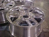 Aluminum Wheel Stripping / How To:  Strip Aluminum Wheels, Image of: Aluminum Wheel Stripped in MILES #8648. 